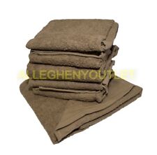 5 Pack - USGI Military 100% Cotton Bath Towels 24x50