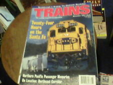 Trains Nov 1996, 24 Hours on the Santa Fe, Northern Pacific Passenger Memories picture