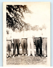 Vintage Photo 1930s, 6 Dressed up Gentlemen, Outside, 3.5 x 2.5 picture