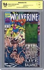 Wolverine #75D CBCS 9.6 SS Hama 1993 21-469068F-024 1st bone claws picture