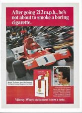 1975 Viceroy Cigarettes Indy Car Formula One  Vel's Parnelli Jones Racing Ad picture