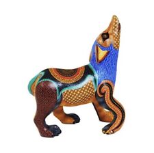 Authentic Oaxacan Alebrije HOWLING WOLF Copal Wood Carving By MARGARITO MELCHOR picture