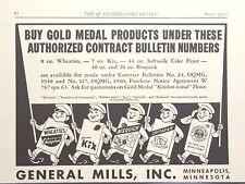 General Mills Cereals Minneapolis Gold Medal Soldier Boxes Vintage Print Ad 1941 picture