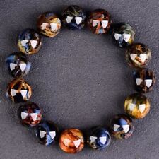 15mm Natural Colorful  Pietersite Gemstone Crystal Stretch Round Bead Bracelet picture