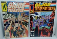 Vintage LOT of 2 G.I. Joe Yearbook #1 & G.I. Joe Transformers #2 Marvel 1985 🔥 picture