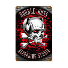 DOUBLE BASS RECORDING STUDIO SKULL HEAD 18