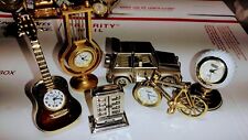 Lot of 6 miniature novelty clocks #3 picture
