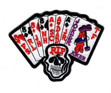 Harley Marlboro Man Movie Ace/Joker Dead Man's Hand Iron on Patch BY MILTACUSA picture