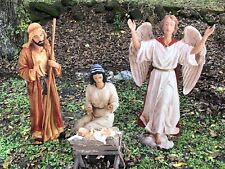 4 PIECE  Large Outdoor Nativity Set by Three Kings   picture
