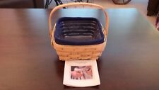 Longaberger 2003 Small Berry Basket w/Liner & Protector - MINT picture