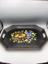 Vintage Nashco Toleware Hand Painted Serving Tray picture