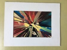 Vintage Spin Art Souvenir Carnival Matted Painting Provincetown MA abstract  picture