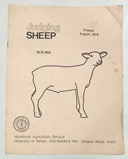 1979 Judging Sheep Guide Booklet Vocational Agriculture Service State Fair 4H picture
