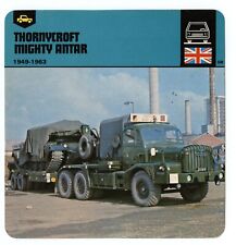 Thornycroft Mighty Antar - Military Utility Truck Edito Service Auto Rally Card picture