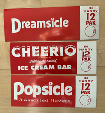 Vintage Ice Cream in Handy 12 Pack Advertisement - Dreamsicle, Cheerio, Popsicle picture