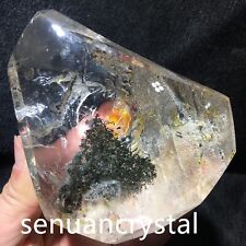 1.78LB Top Natural Green Ghost phantom Quartz Crystal mineral Specimen heal gem picture