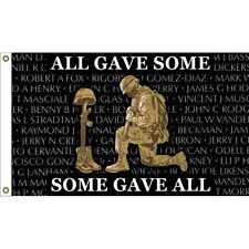 All Gave Some Some Gave All Military Veteran Flag Banner 3x5FT Official Licensed picture