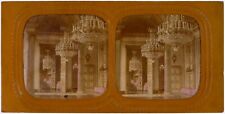 Paris.Les Tuileries.Grand Vestibule.Tissue.Diorama.Albuminated Photo Stereo E.L. picture