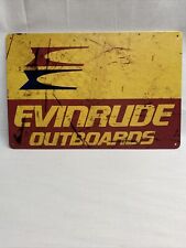 Evinrude Outboards Vintage Style Metal Sign Man Cave Workshop Garage Dorm Room picture