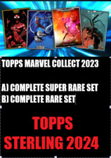 ⭐ TOPPS MARVEL COLLECT TOPPS STERLING 24 COMPLETE SUPER RARE & RARE SETS⭐ picture