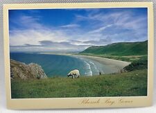 Rare/Vintage Rhossili Bay, Gower in Wales(UK) Postcard picture