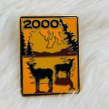 Bitterroot National Forest Fire 2000 Wildfire Commemorative Enamel Lapel Pin picture