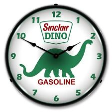 Sinclair Dinosaur Dino Gasoline LED Clock Garage Oil Man Cave Lighted Nostalgic picture