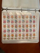 American lung association flower decoration stamps picture