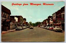 Postcard Greetings From Main Street, Minocqua Wisconsin Unposted picture