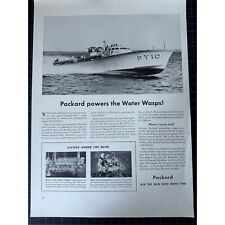 Vintage 1940s Packard Boats Print Ad picture