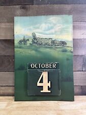 Antique Springfield Fire & Marine Insurance Co Perpetual Wall Calendar Signed picture