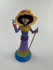 Ebros Day of The Dead 8-Inch Skeleton Lady Figurine with Elegant Purple Gown picture