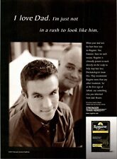 Rogaine for Men 2001 Hair Care Print Ad Rogaine Father Son Hair Humor  picture