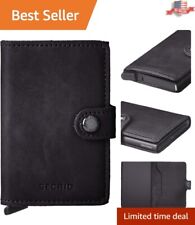 Contemporary Card Case RFID Blocking - Advanced & Sleek - Secure Black picture