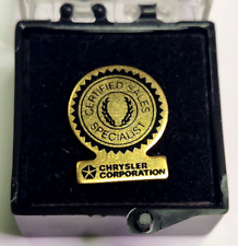 Chrysler Corporation Certified Sales Specialist Lapel Pin picture