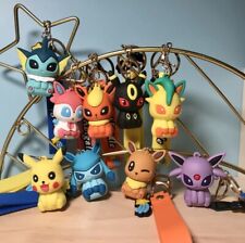 Pikachu Eevee Eeveelutions Silicone Keychains BRAND NEW picture