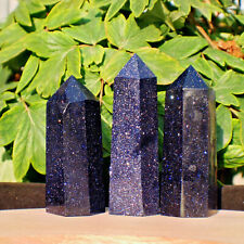 Natural Blue Sandstone Tower Crystal Point Quartz Reiki Wand Good For Creativity picture