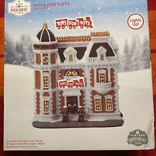 Holiday Time Christmas Village Vintage Victorian 2023 Toys For Tots House RARE picture