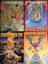 3-D LOT 4~Zombies/Williams,Space Zombies/XNO,Brain Bat/XNO,Forbidden/Roblin picture
