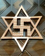 Copper Swastik Pyramid Wall Hanging For Vastu Solution Remove Negative Energy  picture
