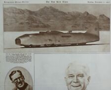 THUNDERBOLT CAPT EYSTON BONNEVILLE SALT FLATS UTAH - FRANS HALE November 7, 1937 picture