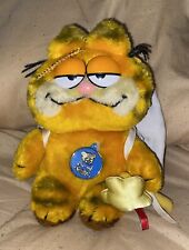 Vintage 1981 Dakin GARFIELD Plush Stuffed Toy Angel with Wings & Wand  picture