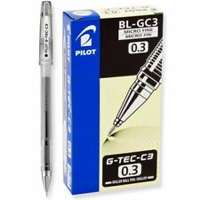 Pilot G-Tec C3 0.3mm  Black  Pens  X Fine Pt Pen  New In Box  35488 12 Pens picture