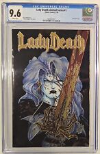 Lady Death Limited Series #1 CGC 9.6 (Chaos,1994) Gold Chromium Cover Very Rare picture
