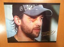 DERYK ENGELLAND AUTOGRAPH photo PITTSBURGH PENGUINS signed 8x10 fight picture