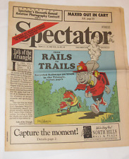 VINTAGE 1992 RESEARCH TRIANGLE PARK, NC 'SPECTATOR' NEWSPAPER RAIL TRAILS ISSUE picture