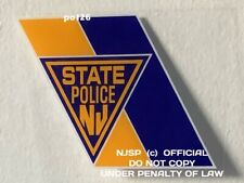 NJ NEW JERSEY STATE POLICE  “Collectible” Inside decal NJSP NJS picture
