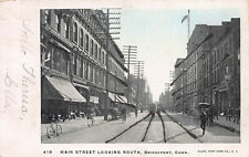 Main St. Looking South, Bridgeport, CT., Very Early Postcard, Used in 1906 picture