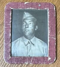 WWII Era US Soldier in Uniform Military Photomatic Fun Photo Booth Photoframe picture