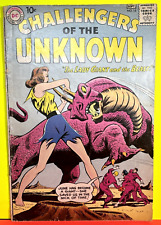 1960 “CHALLENGERS OF THE UNKNOWN” DC Comic Book No. 15 Lady Giant & The Beast picture